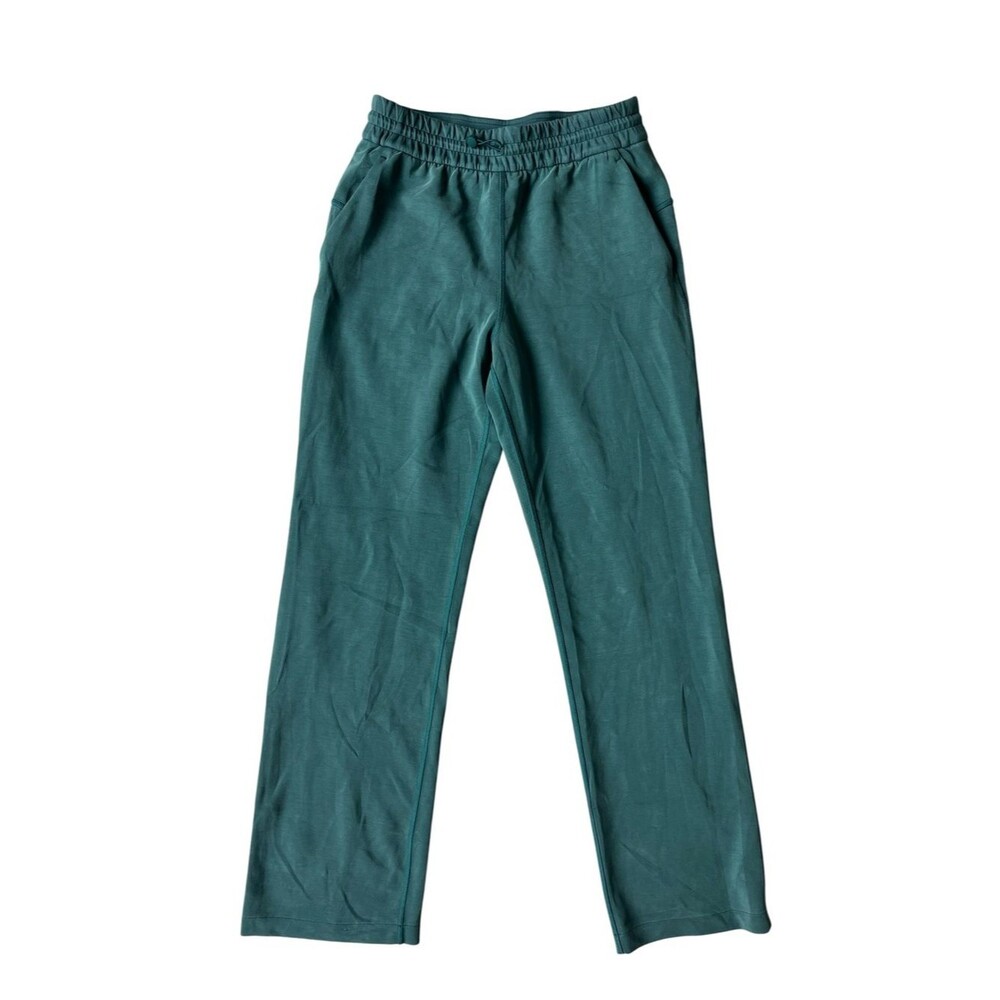 Lululemon Softstreme High Waist Straight Leg Pants Storm Teal Womens Size 6